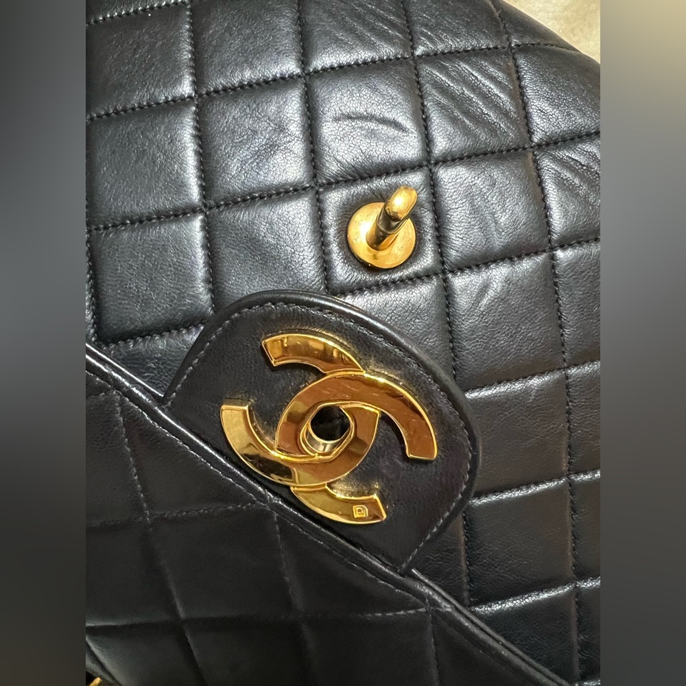 Chanel Lambskin Jumbo 24k Classic Flap Bag